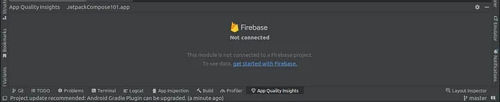 This image shows Login to Firebase from Android Studio